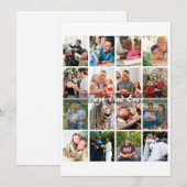 Best Dad Ever 16 Photo Collage Personalized Father (Voorkant / Achterkant)