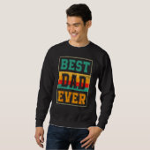Best Dad Ever 2023 Straight Outta Men Dad Grandpa  Trui (Voorkant volledig)