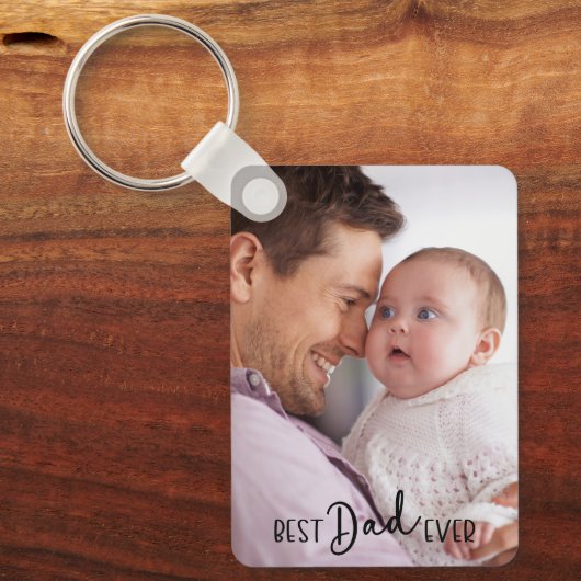 Best Dad Ever 2-photo  Sleutelhanger (Voorkant)