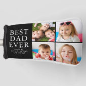 BEST DAD EVER 4 Fotocollage gepersonaliseerd Golfheadcover (Voorkant)