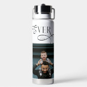  Best Dad Ever 4 Photos Modern Fathers Day Gifts Waterfles (Achterkant)