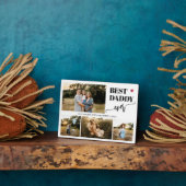 Best dad ever 4 photos personalized fotoplaat (Zijkant)