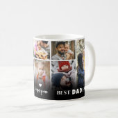 Best Dad Ever 8 Photo Collage Fathers Day Koffiemok (Voorkant rechts)