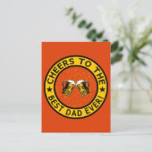 BEST DAD EVER aangepast briefkaart (Staand voorkant)