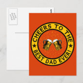 BEST DAD EVER aangepast briefkaart (Voorkant / Achterkant)