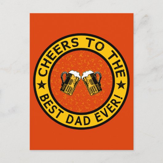 BEST DAD EVER aangepast briefkaart (Voorkant)
