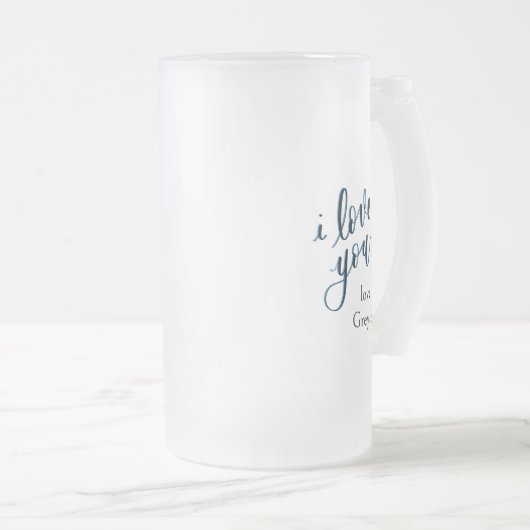 BEST DAD EVER aangepaste Frosted Beer Mok (Voorkant rechts)