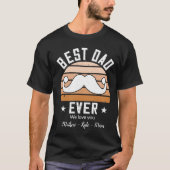 Best Dad Ever aangepaste namen Vaderdag T-shirt (Voorkant)