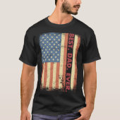 Best Dad Ever American Flag USA Patriotic Dad for  T-shirt (Voorkant)