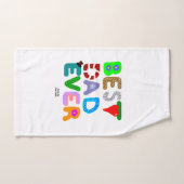 Best Dad Ever Bathroom Towel Set Bad Handdoek (Handdoek)