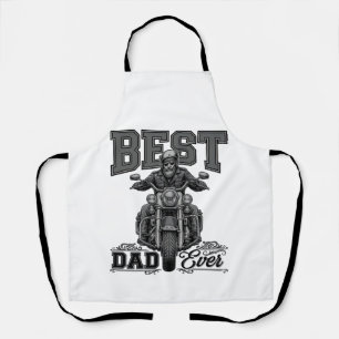 Best Dad Ever Biker Vintage Gravure T-Shirt_1 Schort