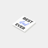 Best Dad Ever Black Post-it® Notes (Schuin)