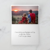 Best DAD ever Blue Waterverf Stropdas Vaderdag Pet Kaart (Binnen)