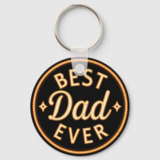 Best Dad Ever  – Bold, Proud & Stylish Sleutelhanger (Achterkant)