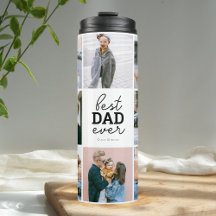 Best Dad Ever Calligraphy Photo Collage