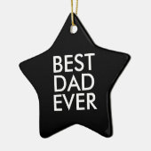 Best dad ever | Christmas gift idea Keramisch Ornament (Links)