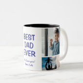 Best Dad Ever Coffee Mug Tweekleurige Koffiemok (Voorkant rechts)