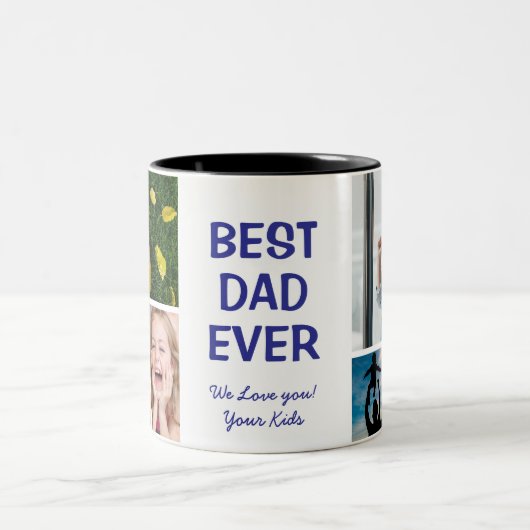 Best Dad Ever Coffee Mug Tweekleurige Koffiemok (Center)