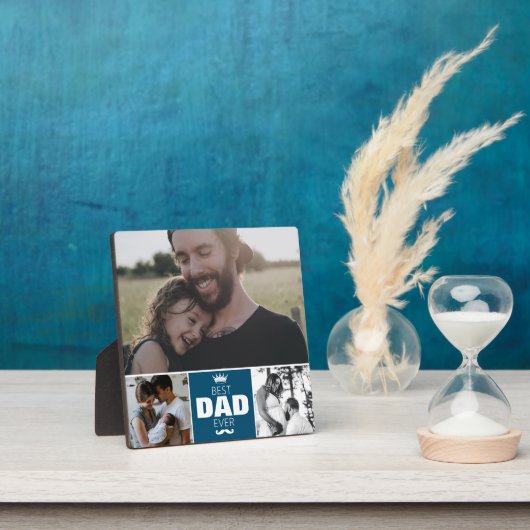 Best Dad Ever Crown Happy Vaderdag 3 Foto Fotoplaat (Insitu)