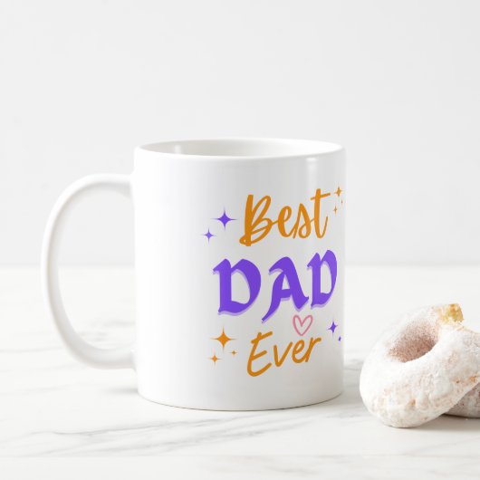 Best Dad Ever Cup Koffiemok (Met donut)