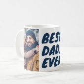 Best. Dad. Ever. Custom 2 Photo Koffiemok (Voorkant links)