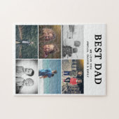 Best Dad Ever Custom 6 Fotocollage Album Legpuzzel (Horizontaal)
