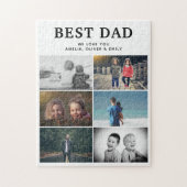 Best Dad Ever Custom 6 Fotocollage Album Legpuzzel (Verticaal)
