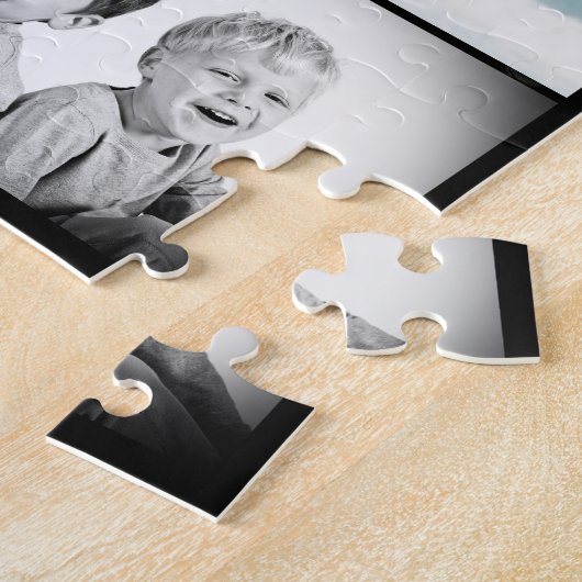 Best Dad Ever Custom 6 Fotocollage Album Legpuzzel (Zijkant)