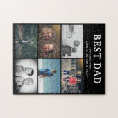 Best Dad Ever Custom 6 Fotocollage Album Legpuzzel (Horizontaal)