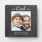 Best DAD Ever Custom Photo Chalkboard Vaderdag Fotoplaat (Voorkant)