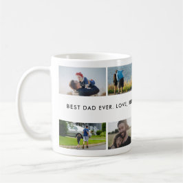Best Dad Ever Custom Photo Collage Koffiemok