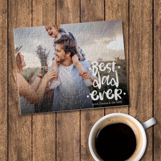 Best Dad Ever Custom Photo Gift From Wife Legpuzzel