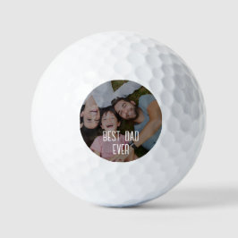 Best Dad Ever Custom Photo  Golfballen