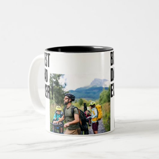 Best Dad Ever Custom Photo Mok (Voorkant links)