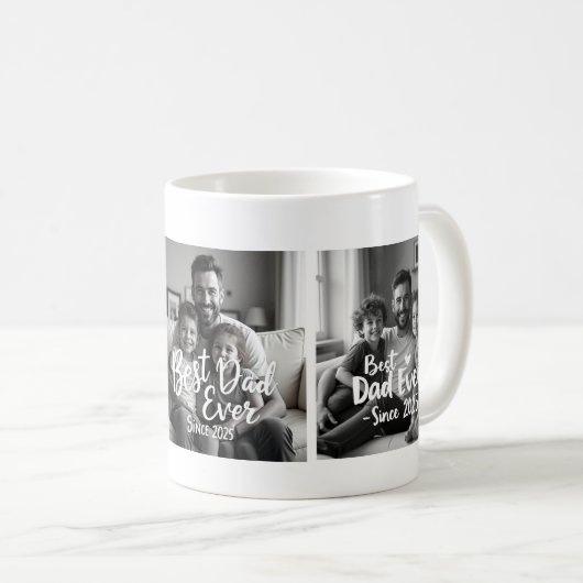 Best Dad Ever – Custom Photo Mug Koffiemok (Voorkant rechts)