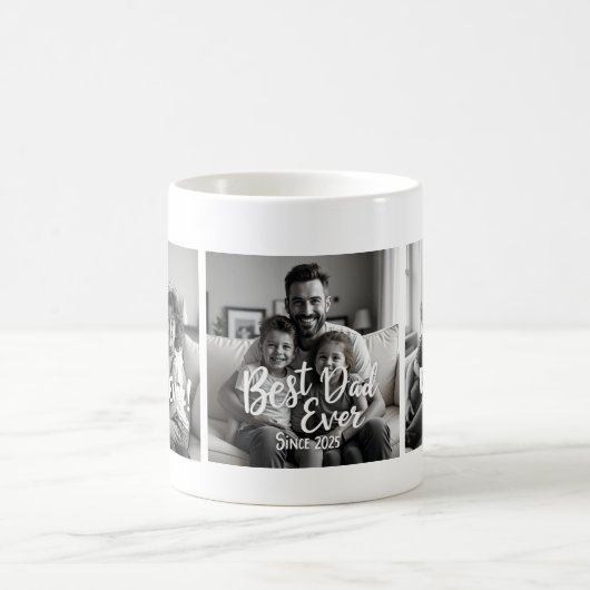 Best Dad Ever – Custom Photo Mug Koffiemok (Center)