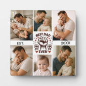 Best Dad Ever Custom Photo | Personalized Father’s Fotoplaat (Voorkant)