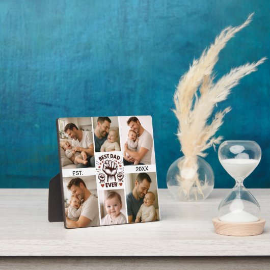 Best Dad Ever Custom Photo | Personalized Father’s Fotoplaat (Insitu)