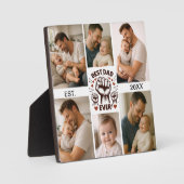 Best Dad Ever Custom Photo | Personalized Father’s Fotoplaat (Voorkant)