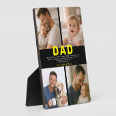Best Dad Ever Custom Photo | Personalized Father’s Fotoplaat (Zijkant)