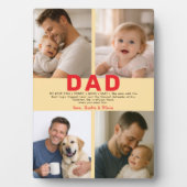 Best Dad Ever Custom Photo | Personalized Father’s Fotoplaat (voorkant)
