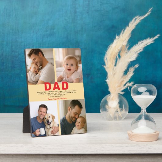 Best Dad Ever Custom Photo | Personalized Father’s Fotoplaat (Zijkant)