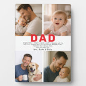 Best Dad Ever Custom Photo | Personalized Father’s Fotoplaat (voorkant)
