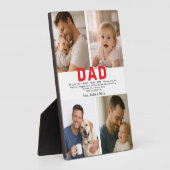 Best Dad Ever Custom Photo | Personalized Father’s Fotoplaat (Zijkant)