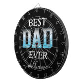 Best Dad Ever Custom Photo Vaderdag Dartbord (Voorkant Rechts)