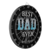 Best Dad Ever Custom Photo Vaderdag Dartbord (Voorkant Links)