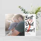 Best Dad Ever Custom Photo Vaderdag Kaart (Staand voorkant)