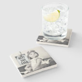 Best Dad Ever Custom Photo Vaderdag Stenen Onderzetter (Zijkant)