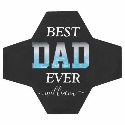 Best Dad Ever Custom Photo Vaderdag Voetbal (Enkel)