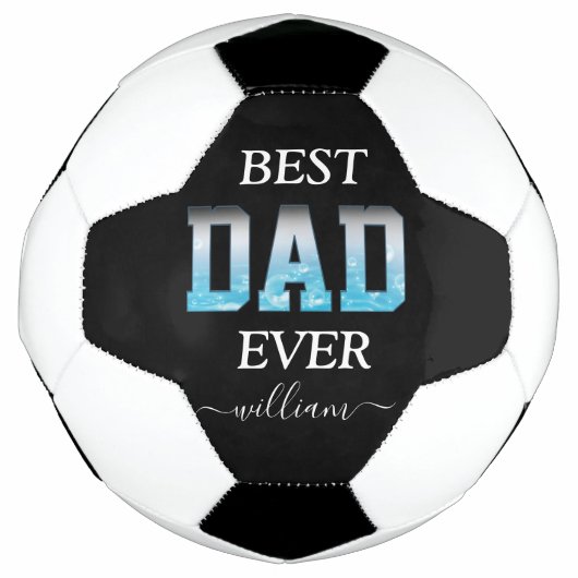 Best Dad Ever Custom Photo Vaderdag Voetbal (Voorkant)
